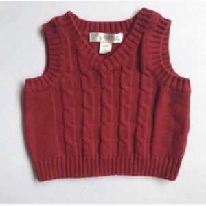 Red Knit Vest